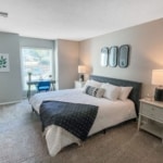 bedroom interior at apartments for rent peachtree corners 1 park central